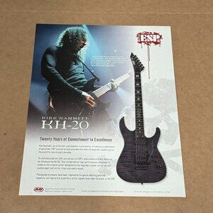 Kirk Hammett of Metallica - ESP Guitars - 2007 Print Advertisement